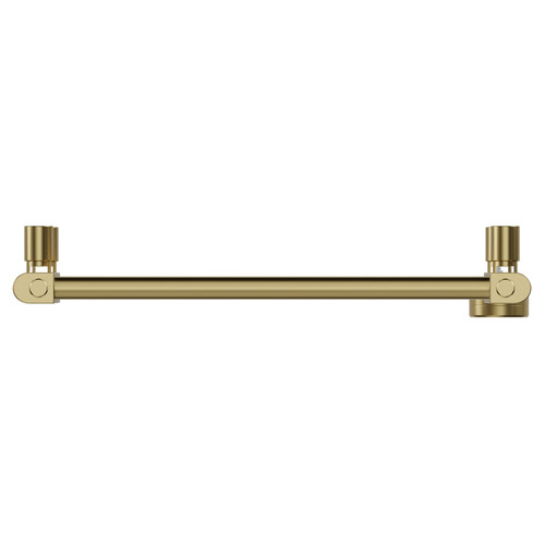 Pizarro Colore Brushed Brass 1600mm x 500mm Straight Digital Thermostatic Electric Heated Towel Rail View from Top