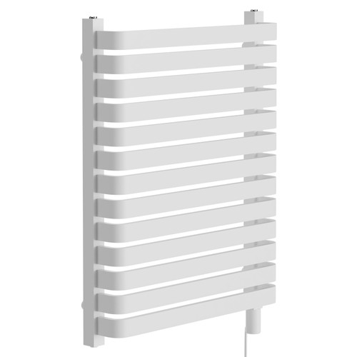 Empire White 756mm x 600mm Vertical Electric Single Panel Radiator Left Hand View