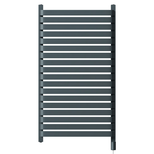 Empire Anthracite 1068mm x 600mm Vertical Electric Single Panel Radiator Front View
