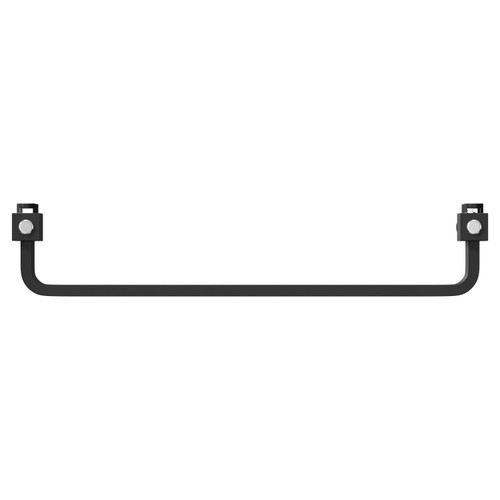 Empire Colore Matt Black 1068mm x 600mm Vertical Electric Single Panel Radiator View from Top