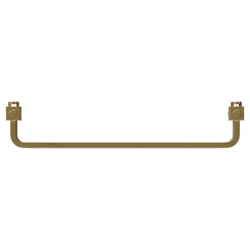 Empire Colore Brushed Brass 1068mm x 600mm Vertical Electric Single Panel Radiator View from Top