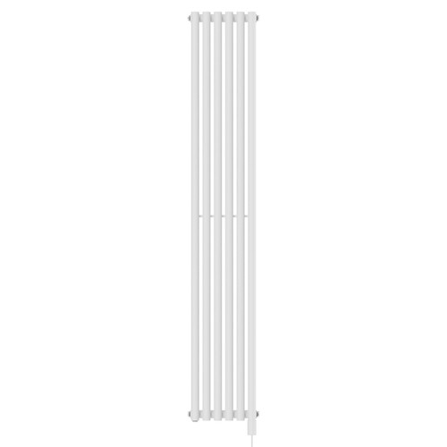 Sinclair White 1800mm x 295mm Vertical Single Panel Electric Radiator View from Front