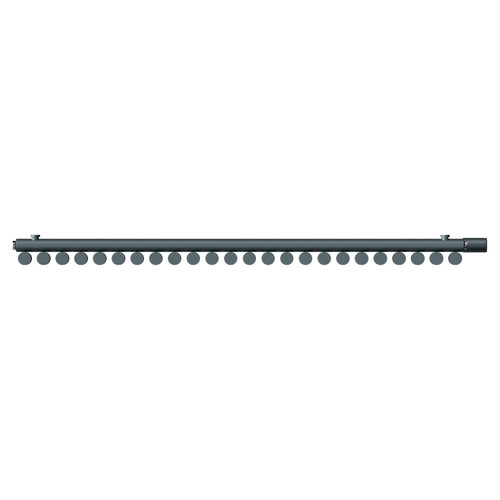 Sinclair Anthracite 600mm x 1195mm Horizontal Single Panel Electric Radiator Top View