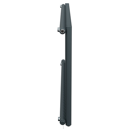 Sinclair Anthracite 600mm x 1395mm Horizontal Single Panel Electric Radiator View from Side