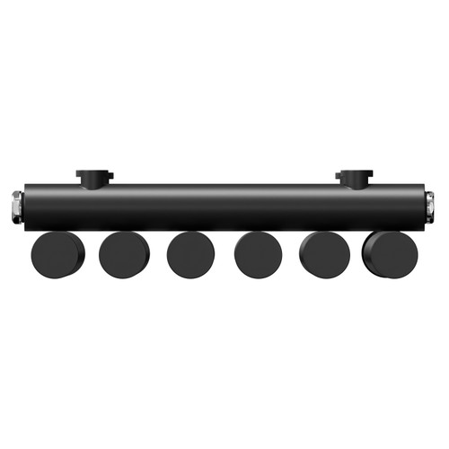 Sinclair Colore Matt Black 1800mm x 295mm Vertical Single Panel Electric Radiator Top View