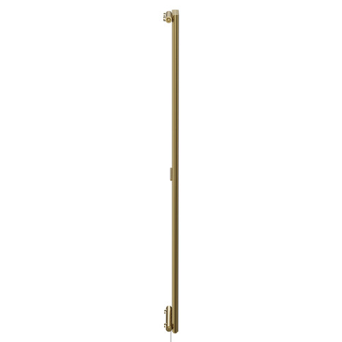 Sinclair Colore Brushed Brass 1800mm x 295mm Vertical Single Panel Electric Radiator View from Side
