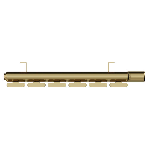 Hudson Colore Brushed Brass 600mm x 452mm Horizontal Electric Single Panel Radiator Top View
