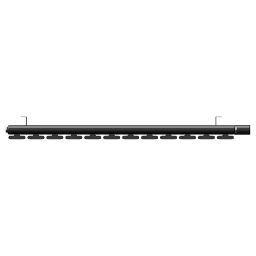 Hudson Colore Matt Black 600mm x 908mm Horizontal Electric Single Panel Radiator View from Top