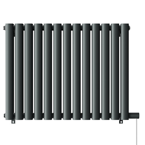 Boone Anthracite 600mm x 780mm Horizontal Electric Double Panel Radiator View from Front