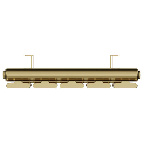 Hudson Colore Brushed Brass 1800mm x 376mm Vertical Single Panel Radiator View from Top