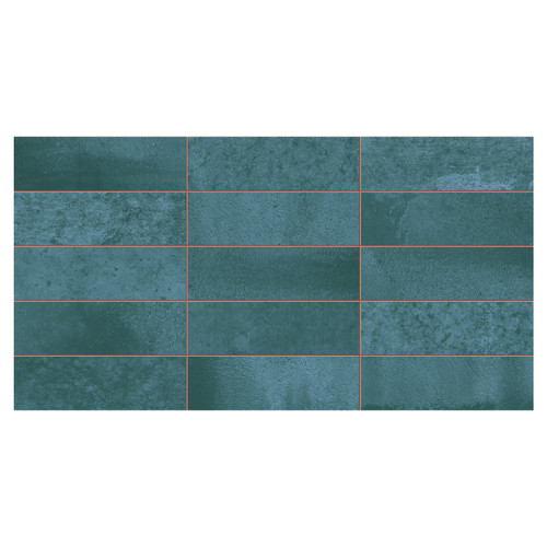 Nexti Turquoise 31.6cm x 60cm Ceramic Wall Tile Swatch