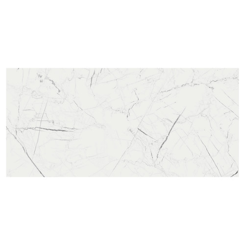 Marmo Thassos White Matt 60cm x 120cm Porcelain Wall and Floor Tile Swatch 3