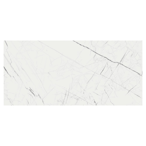 Marmo Thassos White Matt 60cm x 120cm Porcelain Wall and Floor Tile Swatch 4