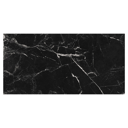 Marmo Morocco Black Matt 60cm x 120cm Porcelain Wall and Floor Tile Swatch 2