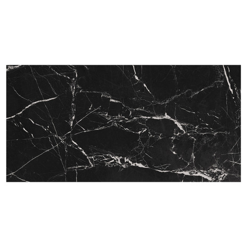 Marmo Morocco Black Matt 60cm x 120cm Porcelain Wall and Floor Tile Swatch 4