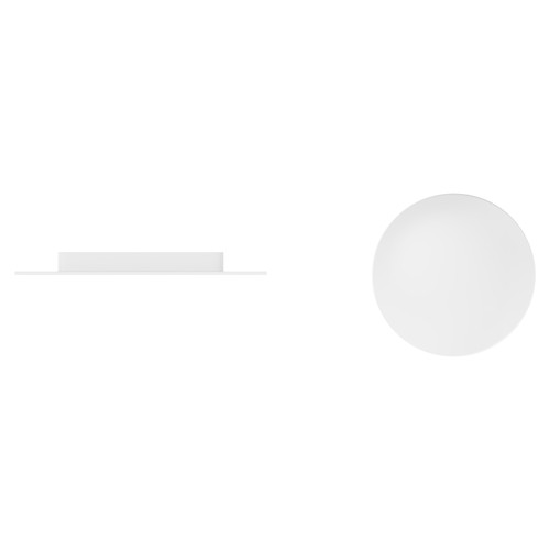 White Retro Fit Overflow and Waste for Salerno and Como Freestanding Baths View from Top