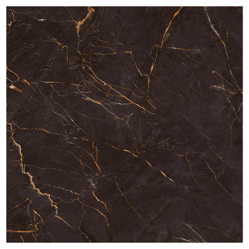 Carrastone Matt Black 59.8cm x 59.8cm Porcelain Wall and Floor Tile Swatch