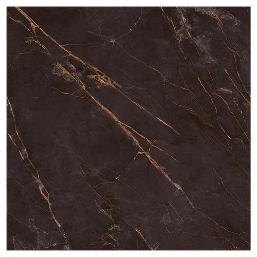 Carrastone Matt Black 59.8cm x 59.8cm Porcelain Wall and Floor Tile Swatch 2