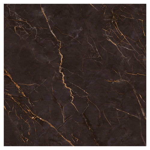 Carrastone Matt Black 59.8cm x 59.8cm Porcelain Wall and Floor Tile Swatch 6