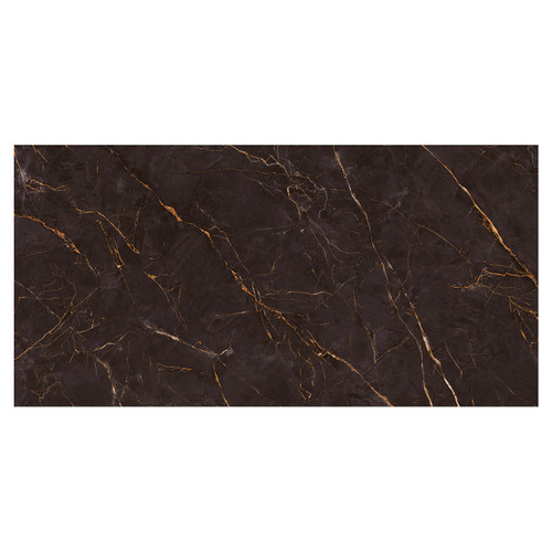 Carrastone Matt Black 59.8cm x 119.8cm Porcelain Wall and Floor Tile Swatch 2