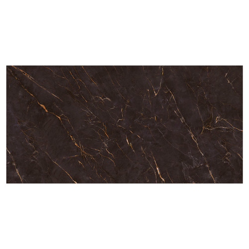 Carrastone Matt Black 59.8cm x 119.8cm Porcelain Wall and Floor Tile Swatch 4