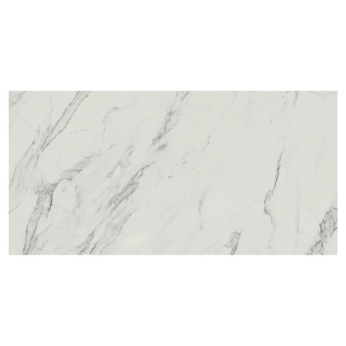 Carrastone Matt White 59.8cm x 119.8cm Porcelain Wall and Floor Tile Swatch 6