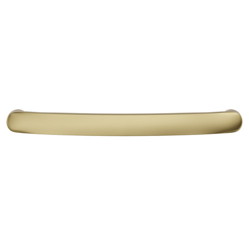 Elm Brushed Brass 196mm Furniture Handle View from Front
