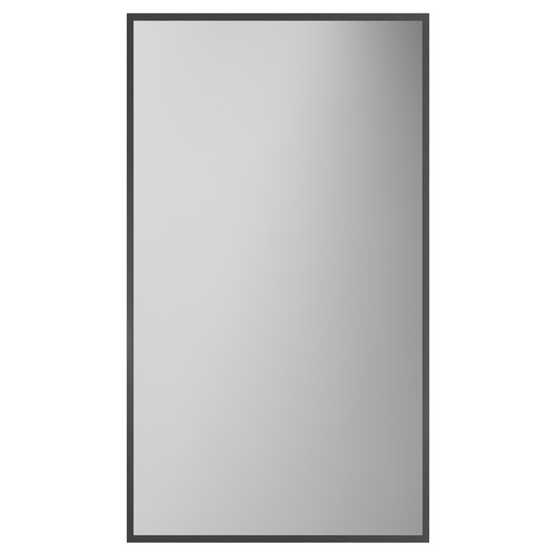 Brandon Colore Gunmetal Grey Aluminium Framed 400mm x 700mm Mirror View from Front