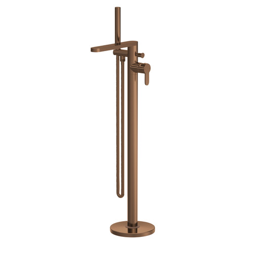 Nuie Arvan Brushed Bronze Freestanding Bath Shower Mixer Tap - ARV1521 Main Image