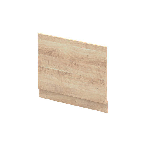 Nuie Bleached Oak Woodgrain 750mm End Bath Panel with Plinth - MPD3012 Main Image