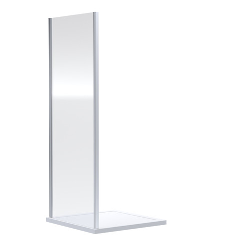Nuie Rene Chrome 700mm x 1900mm Shower Side Panel - SMSP70-E6 Main Image