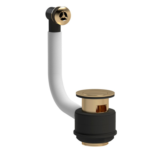 Nuie Brushed Brass Stone Basin Waste and Overflow - E821 Main Image