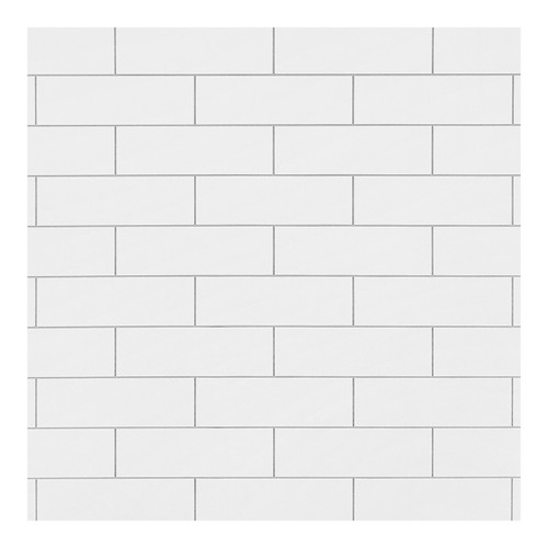 WholePanel 10mm White Metro Tile Effect 1000mm x 2400mm Wall Panel Swatch