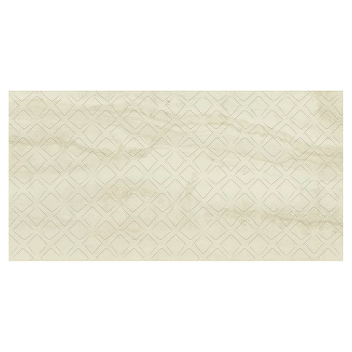 Silence Matt Beige Decor 29.8cm x 59.8cm Ceramic Wall Tile Pattern 3