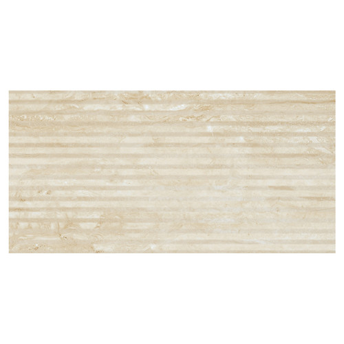 Silence Matt Beige Decor 29.8cm x 59.8cm Ceramic Wall Tile Pattern 2