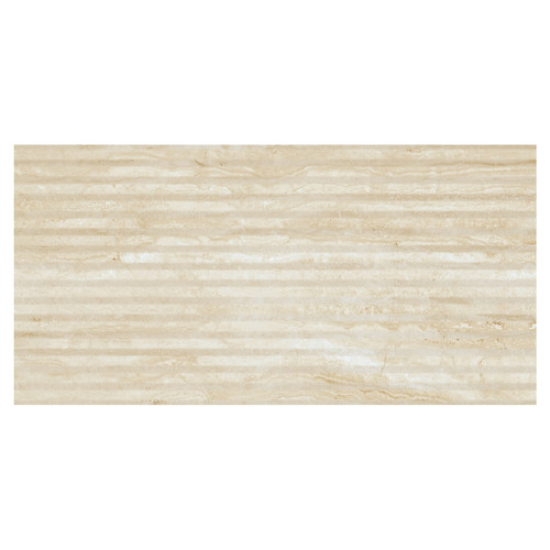 Silence Matt Beige Decor 29.8cm x 59.8cm Ceramic Wall Tile Pattern 4