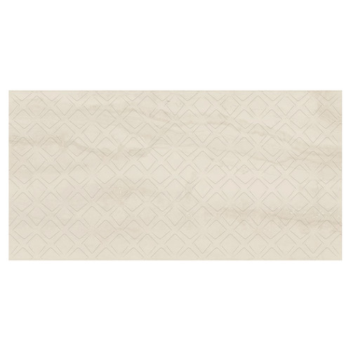 Silence Matt Silver Decor 29.8cm x 59.8cm Ceramic Wall Tile Pattern 3