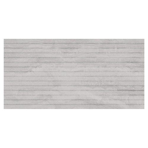 Silence Matt Silver Decor 29.8cm x 59.8cm Ceramic Wall Tile Pattern 4
