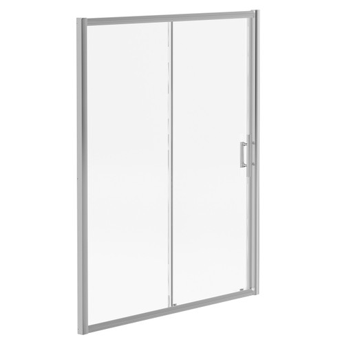Luma 8 Chrome 1700mm Sliding Shower Door Left Hand View Luma 8 Chrome 1700mm Sliding Shower Door Left Hand View