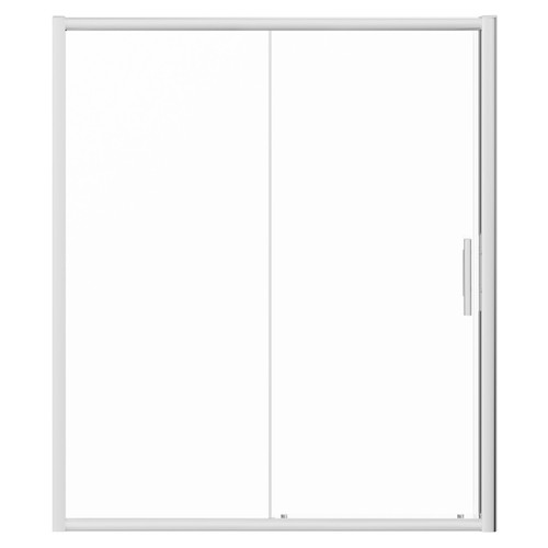 Luma 8 Chrome 1700mm Sliding Shower Door Front View Luma 8 Chrome 1700mm Sliding Shower Door Front View
