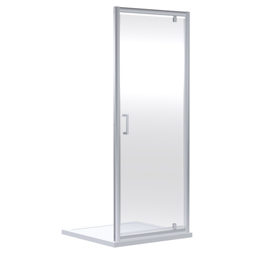 Niva 6 Chrome 800mm Pivot Shower Door Main Image