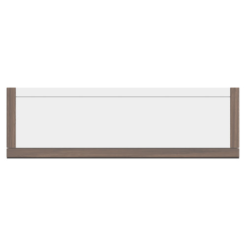 Napoli Brown Oak 500mm Wall Mounted Mirrored Cabinet Top View