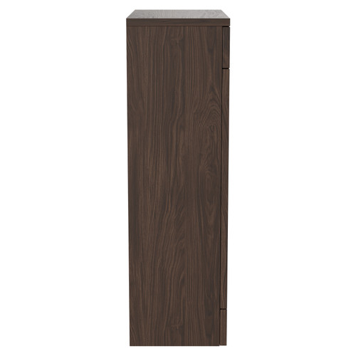 Napoli 250 Brown Oak 500mm Toilet Unit Side View
