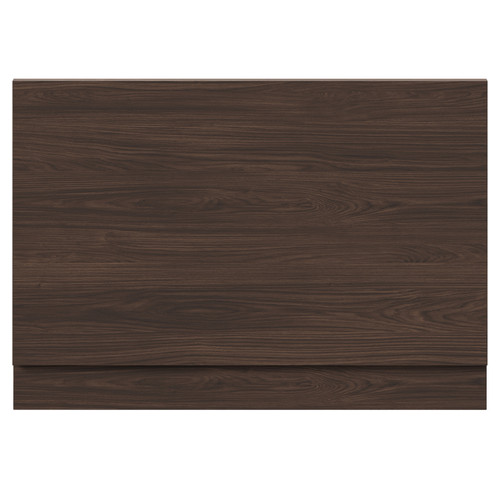 Napoli Brown Oak 800mm End Bath Panel with Plinth Front View