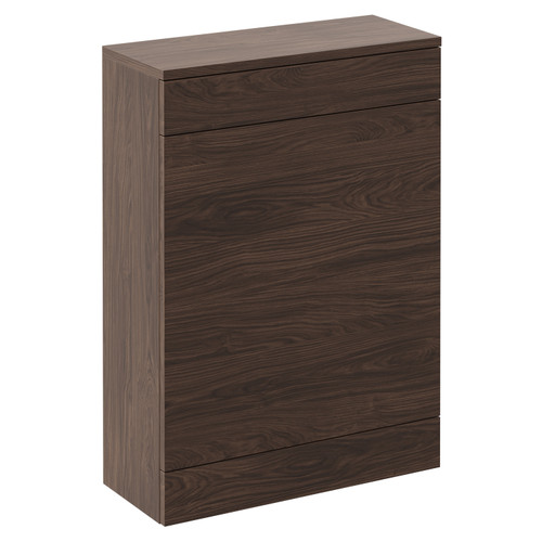 Napoli 250 Brown Oak 600mm Toilet Unit Left Hand View
