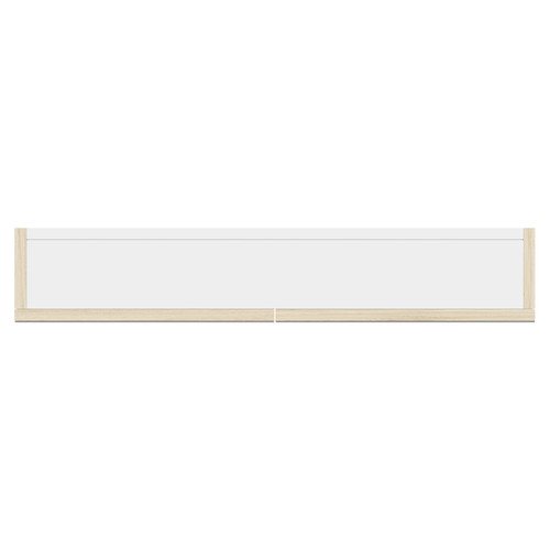 Napoli Light Oak 800mm Wall Mounted Mirrored Cabinet Top Down View