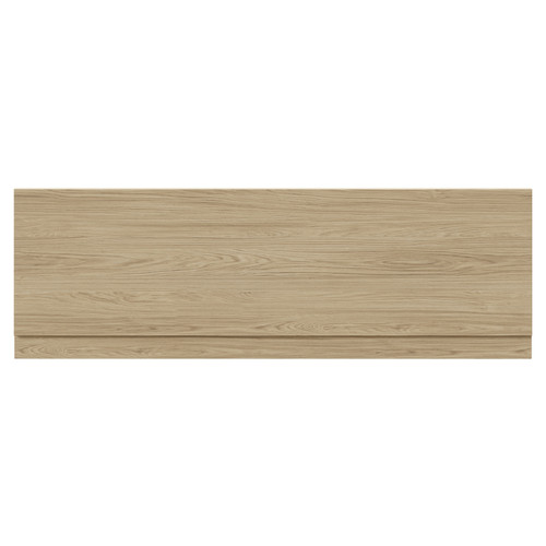 Napoli Light Oak 1700mm Front Bath Panel with Plinth Front View