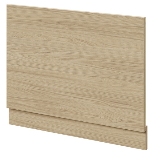 Napoli Light Oak 700mm End Bath Panel with Plinth Right Hand View