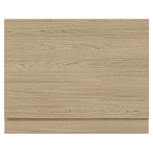 Napoli Light Oak 700mm End Bath Panel with Plinth Front View