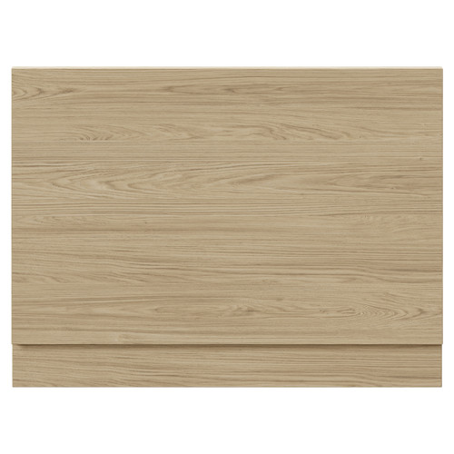Napoli Light Oak 750mm End Bath Panel with Plinth Front View